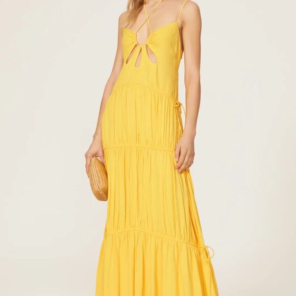 Simkhai, Lina Teardop Maxi Yellow Size M - Picture 3 of 13